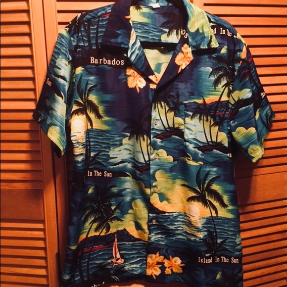 Barbados Colorful Island Shirt - Picture 1 of 8